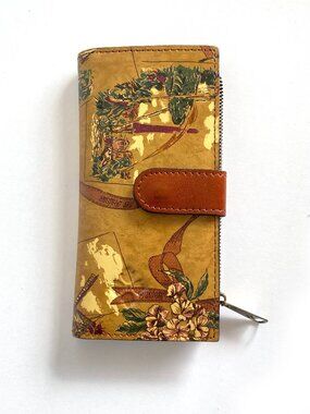 Patricia Nash Nazari My European Trip Leather Bifold Wallet